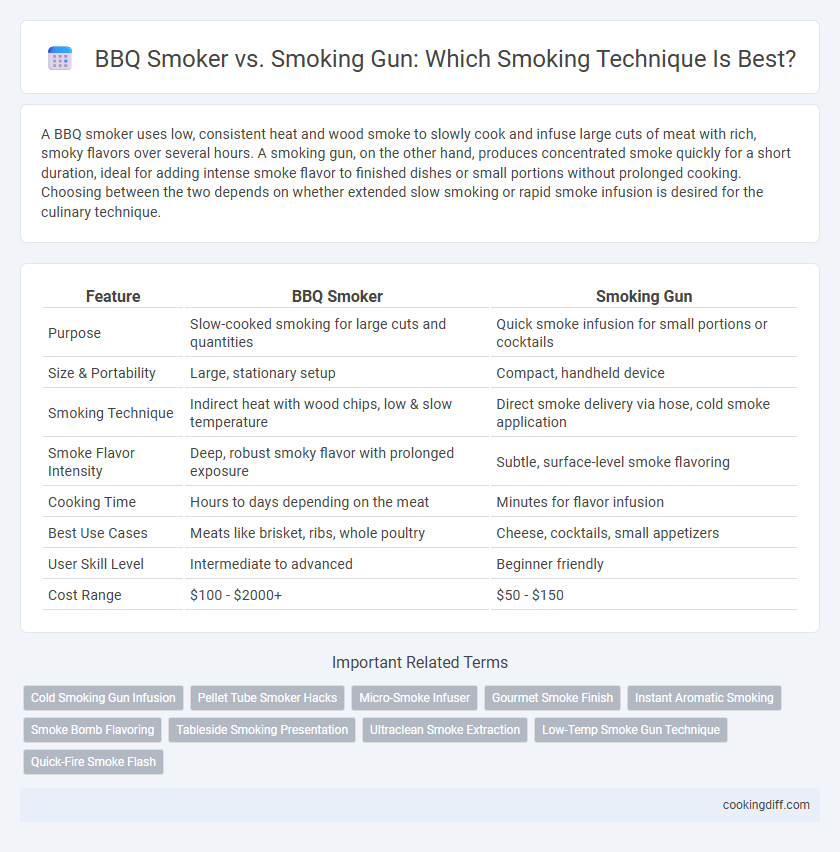 BBQ Smoker vs. Smoking Gun: Which Smoking Technique Is Best?
