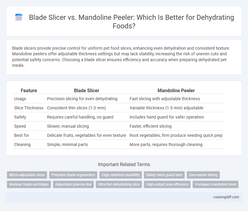 Blade Slicer vs. Mandoline Peeler: Which Is Better for Dehydrating Foods?