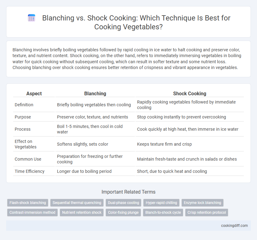Blanching vs. Shock Cooking: Which Technique Is Best for Cooking Vegetables?