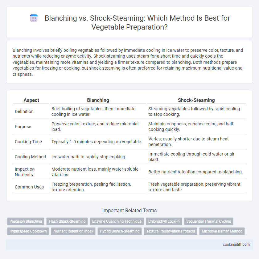 Blanching vs. Shock-Steaming: Which Method Is Best for Vegetable Preparation?