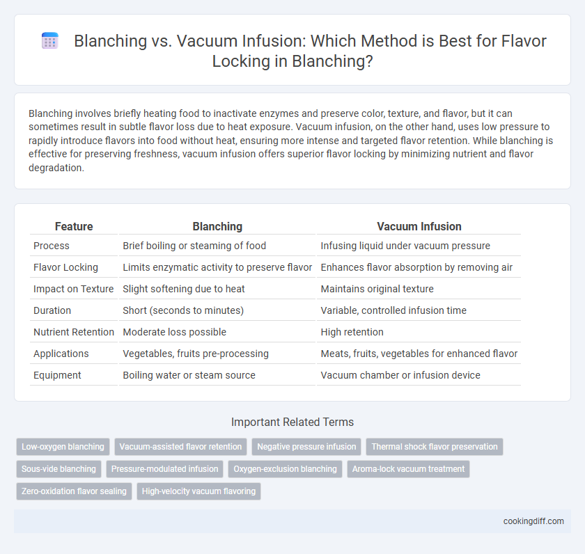 Blanching vs. Vacuum Infusion: Which Method is Best for Flavor Locking in Blanching?