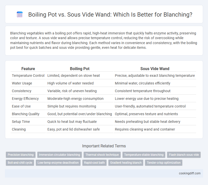 Boiling Pot vs. Sous Vide Wand: Which Is Better for Blanching?