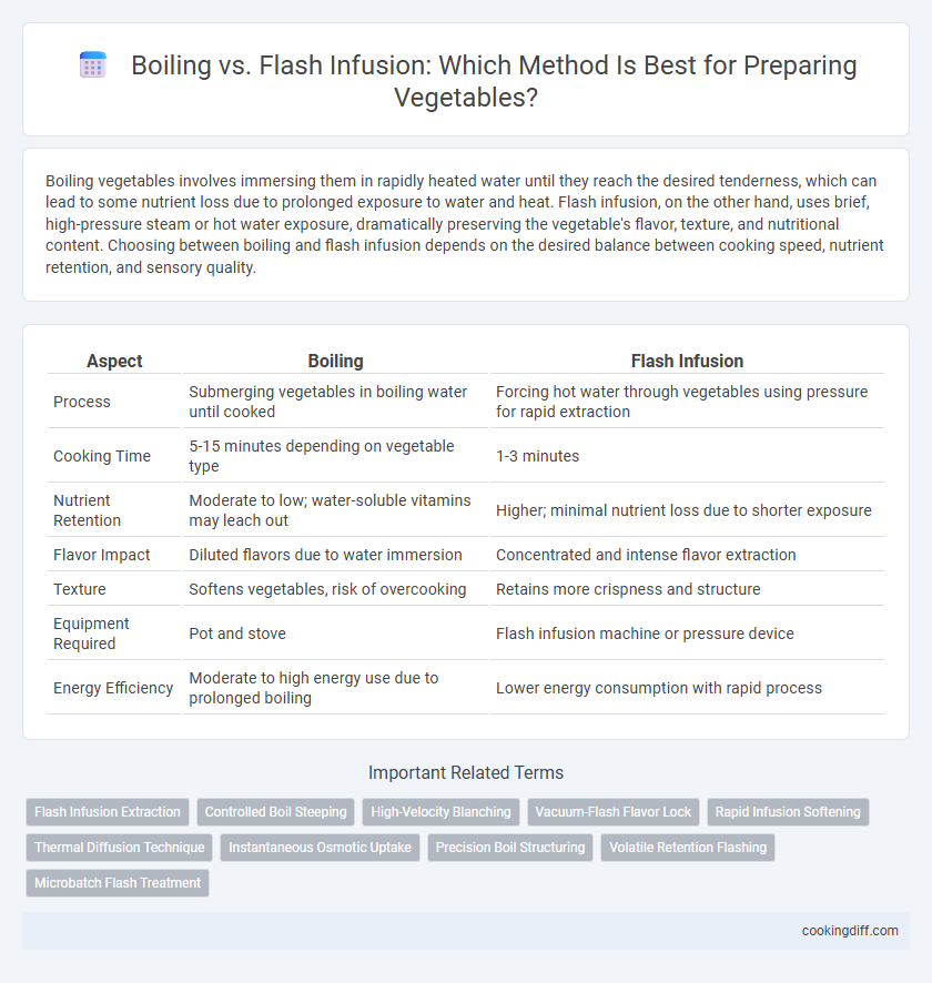 Boiling vs. Flash Infusion: Which Method Is Best for Preparing Vegetables?
