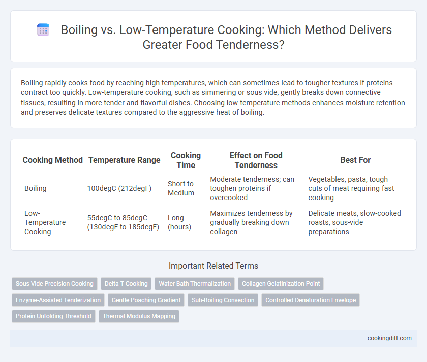 Boiling vs. Low-Temperature Cooking: Which Method Delivers Greater Food Tenderness?
