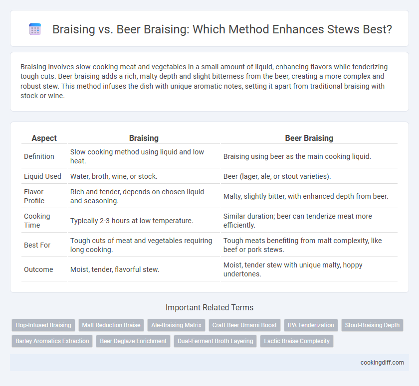 Braising vs. Beer Braising: Which Method Enhances Stews Best?
