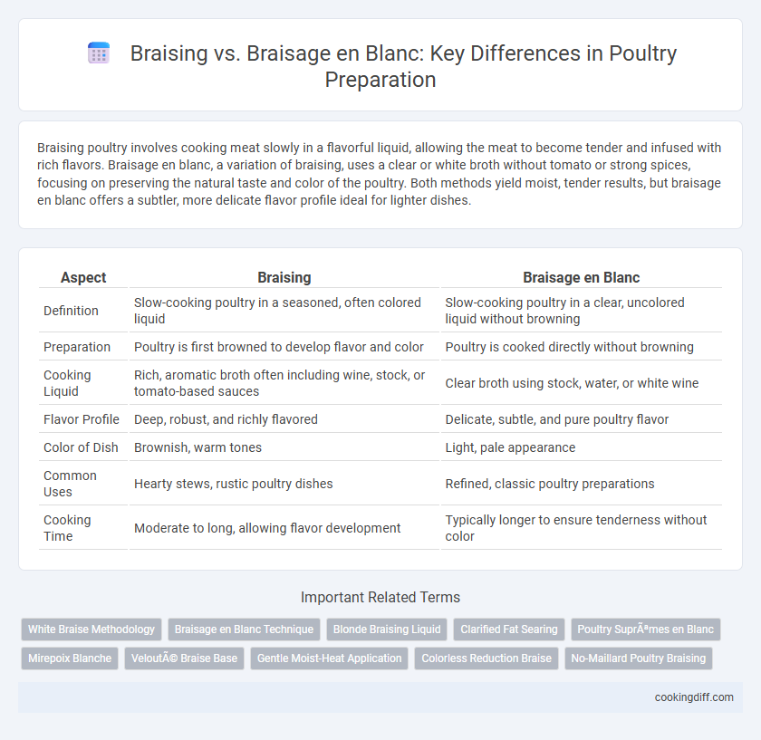 Braising vs. Braisage en Blanc: Key Differences in Poultry Preparation