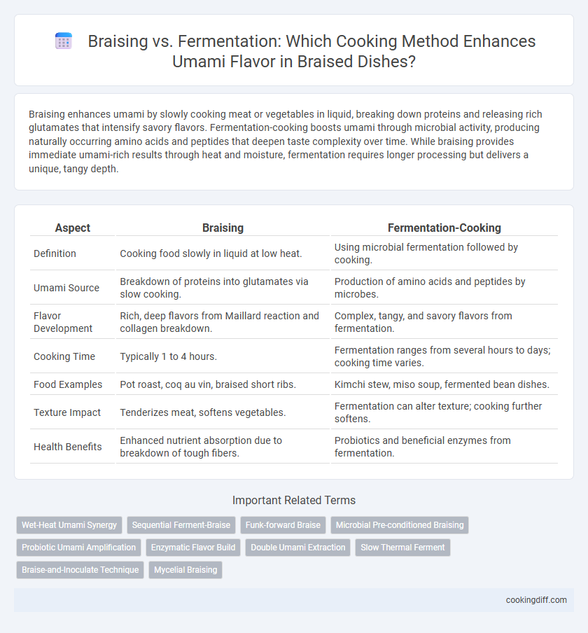 Braising vs. Fermentation: Which Cooking Method Enhances Umami Flavor in Braised Dishes?