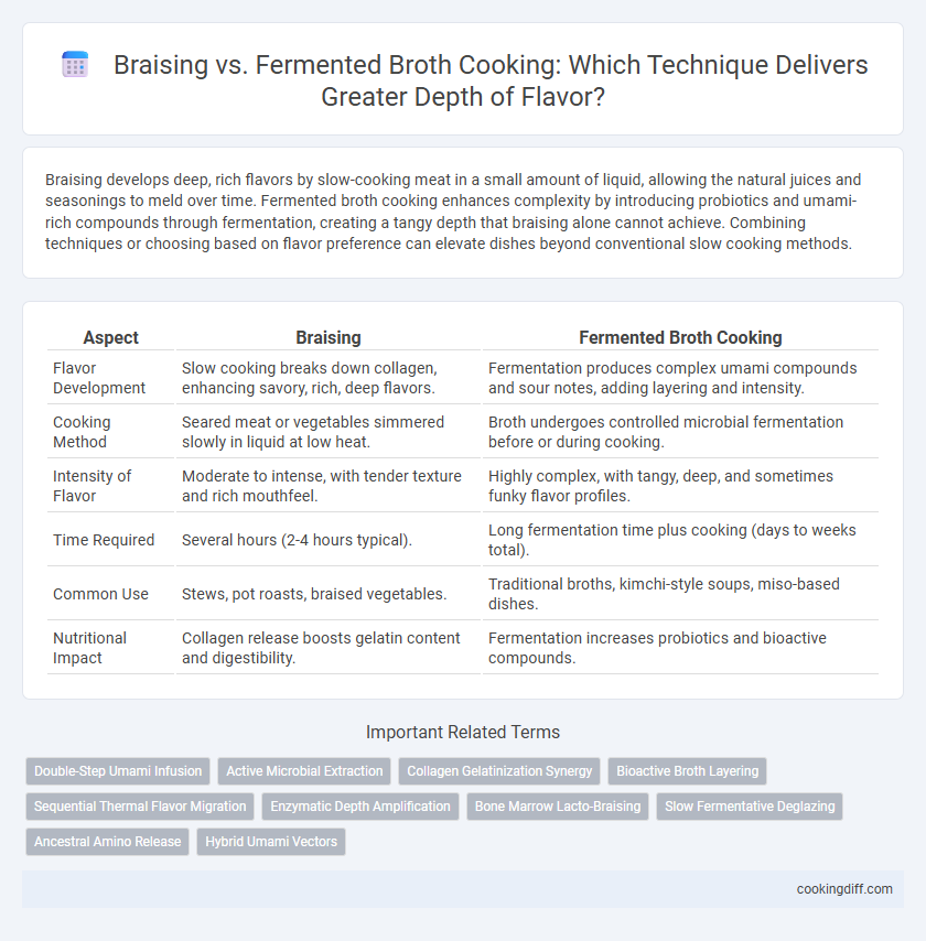 Braising vs. Fermented Broth Cooking: Which Technique Delivers Greater Depth of Flavor?