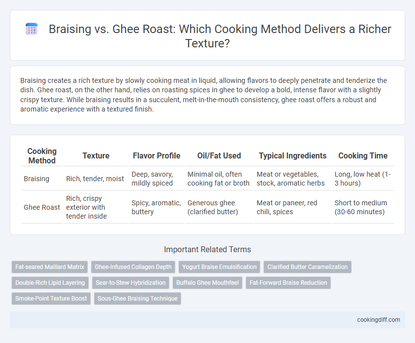 Braising vs. Ghee Roast: Which Cooking Method Delivers a Richer Texture?