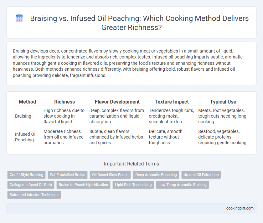Braising vs. Infused Oil Poaching: Which Cooking Method Delivers Greater Richness?