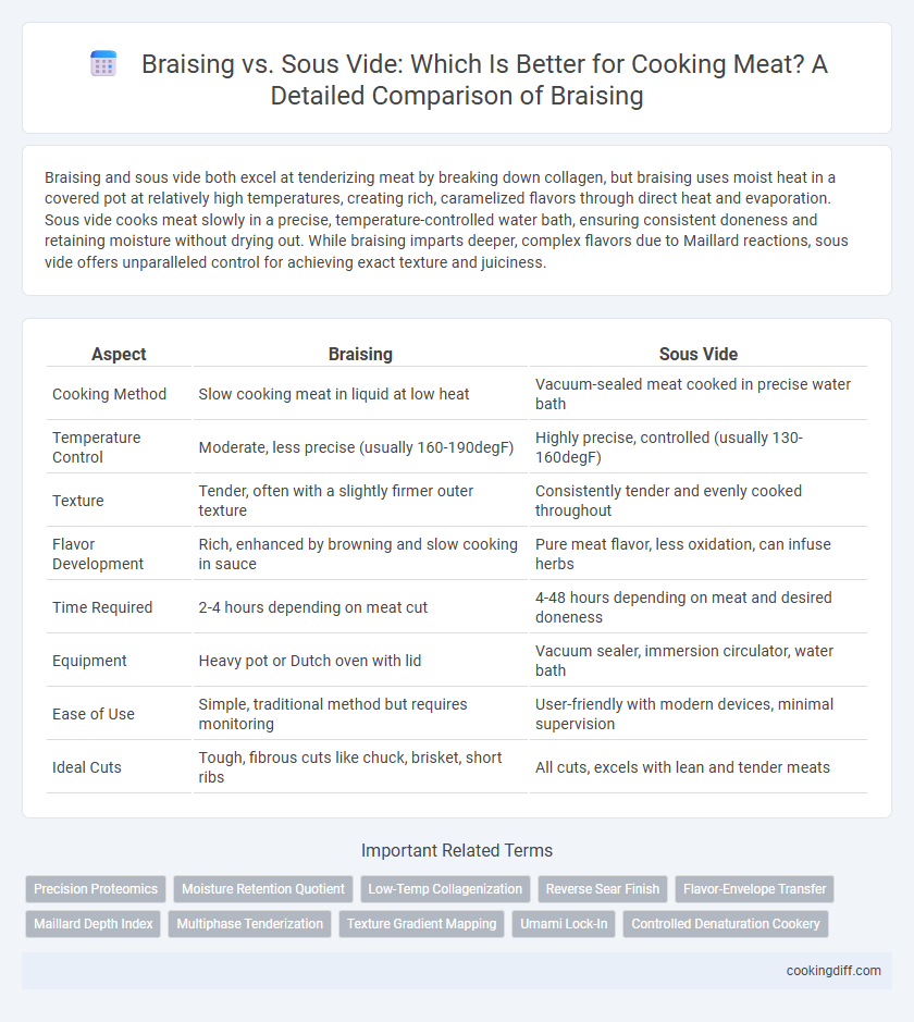 Braising vs. Sous Vide: Which Is Better for Cooking Meat? A Detailed Comparison of Braising