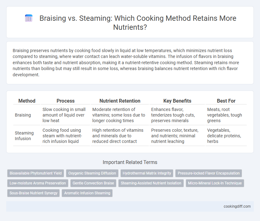 Braising vs. Steaming: Which Cooking Method Retains More Nutrients?