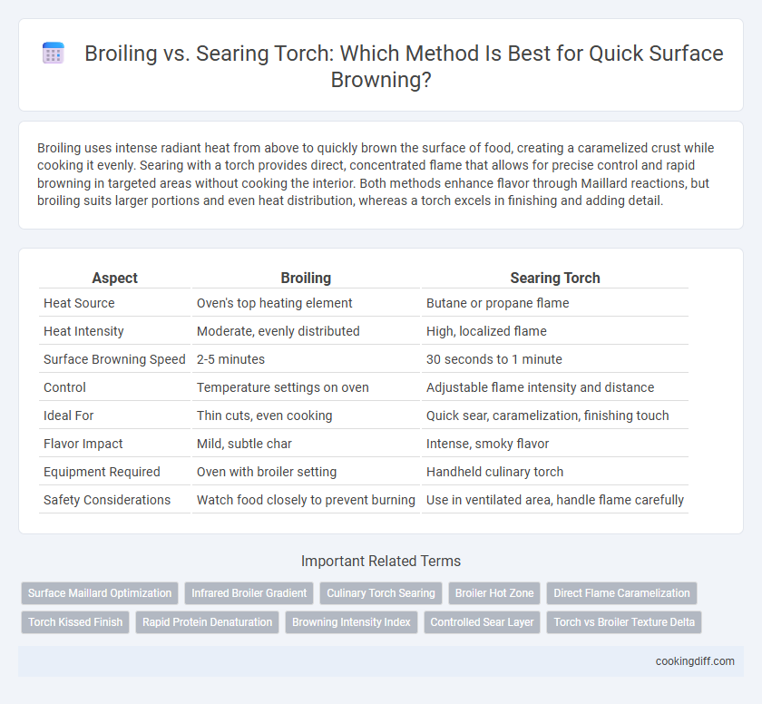 Broiling vs. Searing Torch: Which Method Is Best for Quick Surface Browning?