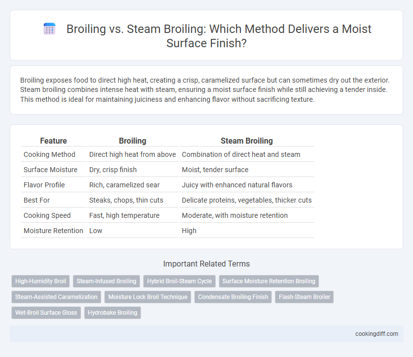 Broiling vs. Steam Broiling: Which Method Delivers a Moist Surface Finish?