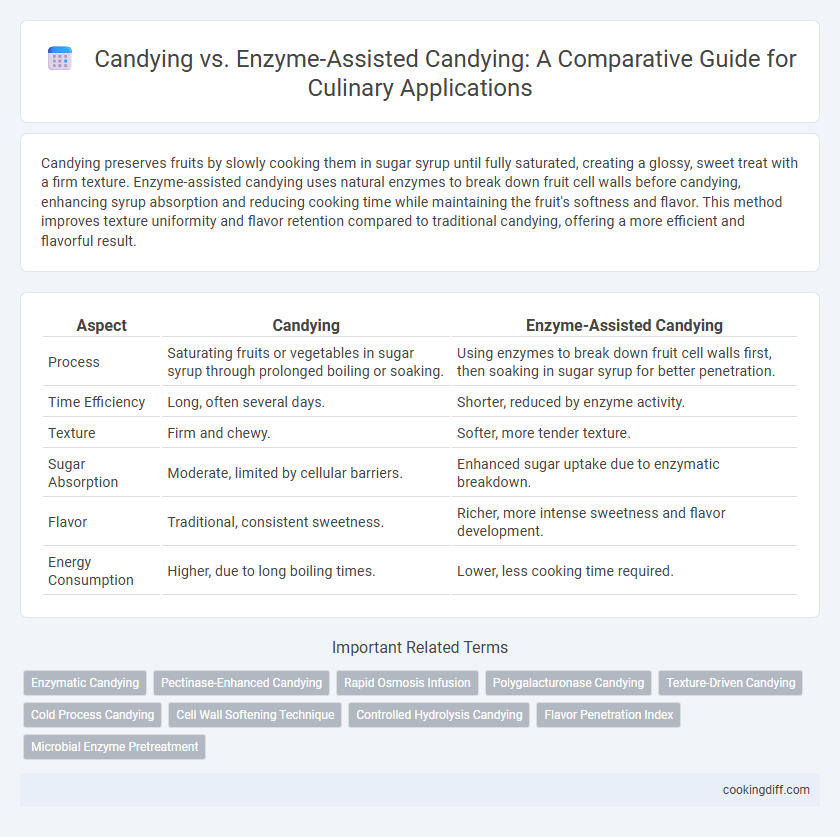 Candying vs. Enzyme-Assisted Candying: A Comparative Guide for Culinary Applications