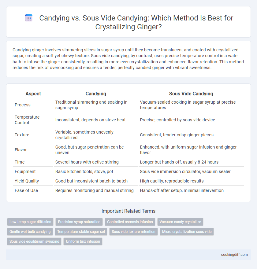 Candying vs. Sous Vide Candying: Which Method Is Best for Crystallizing Ginger?