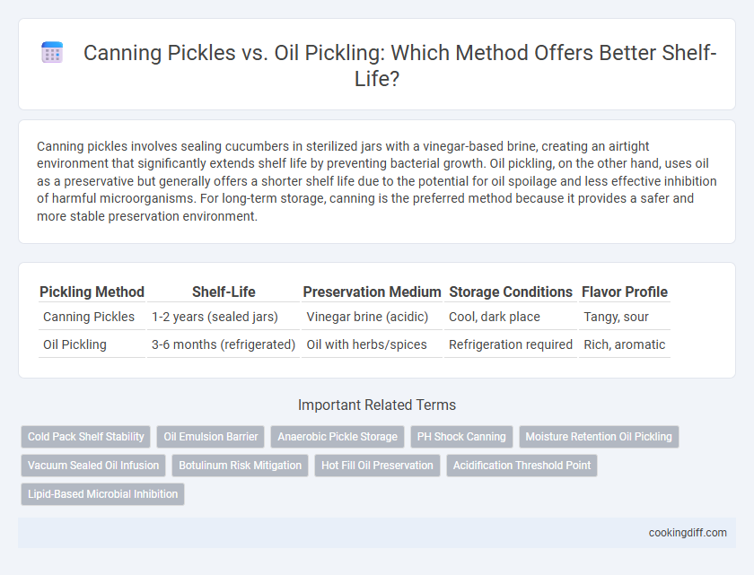 Canning Pickles vs. Oil Pickling: Which Method Offers Better Shelf-Life?