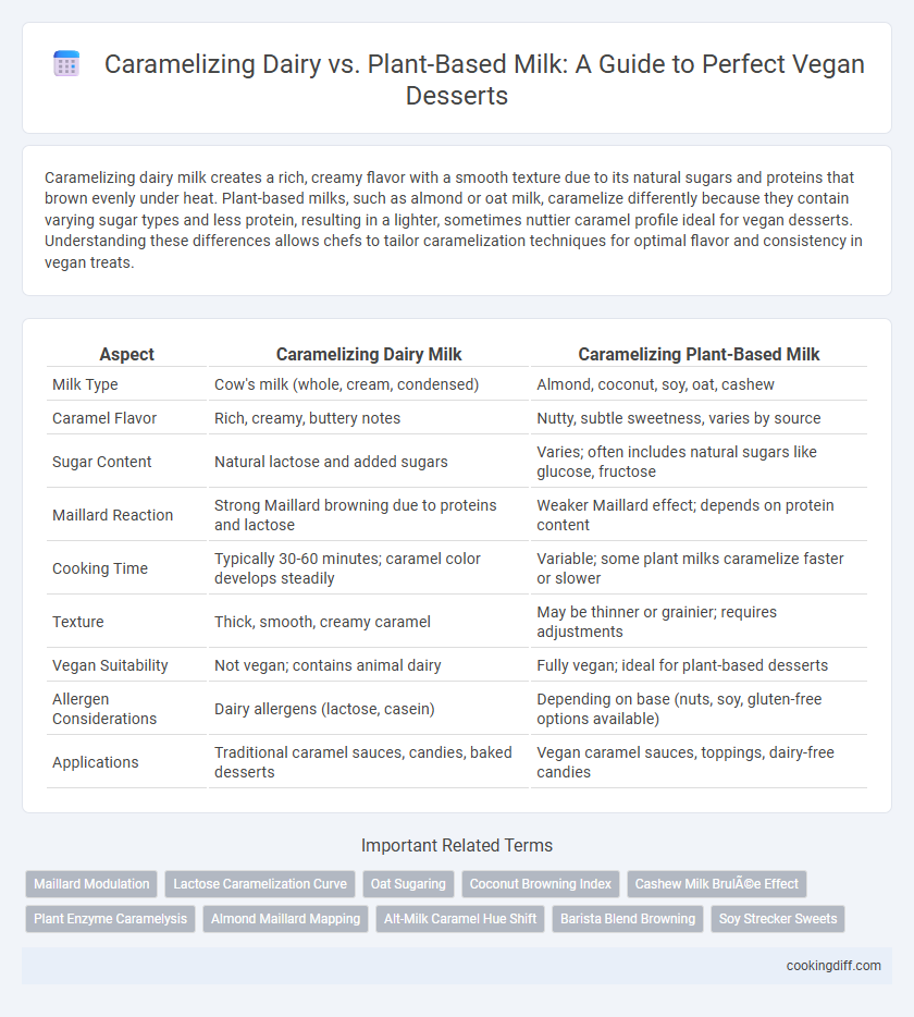 Caramelizing Dairy vs. Plant-Based Milk: A Guide to Perfect Vegan Desserts