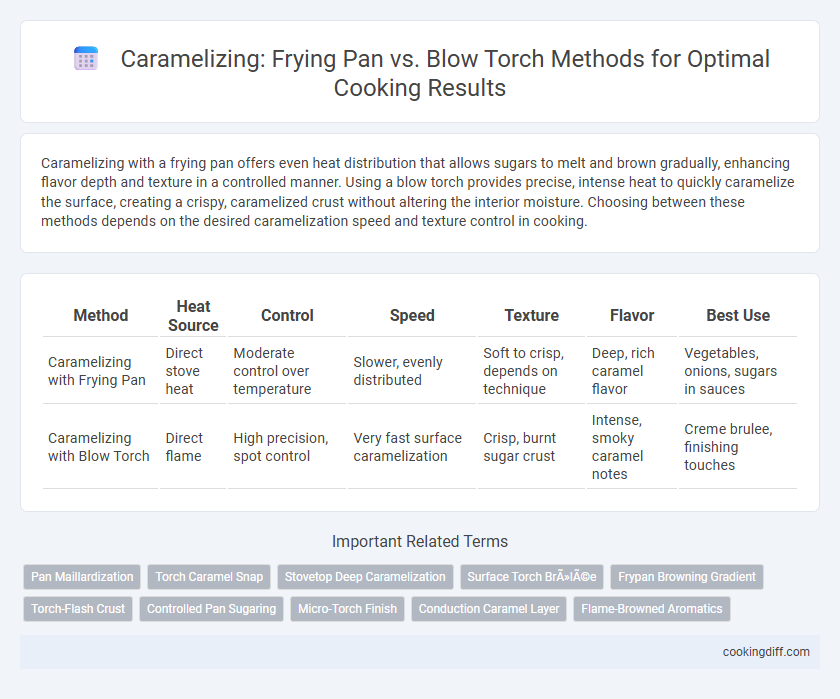 Caramelizing: Frying Pan vs. Blow Torch Methods for Optimal Cooking Results