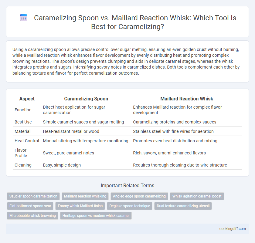 Caramelizing Spoon vs. Maillard Reaction Whisk: Which Tool Is Best for Caramelizing?