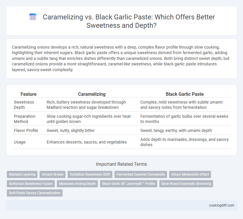 Caramelizing vs. Black Garlic Paste: Which Offers Better Sweetness and Depth?