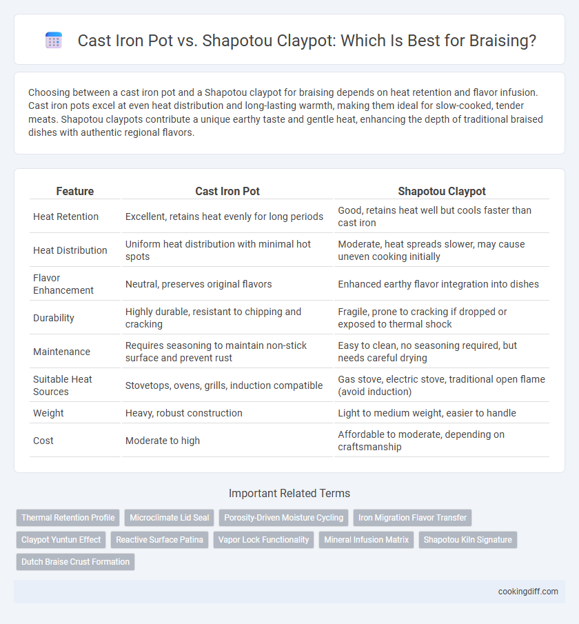 Cast Iron Pot vs. Shapotou Claypot: Which Is Best for Braising?