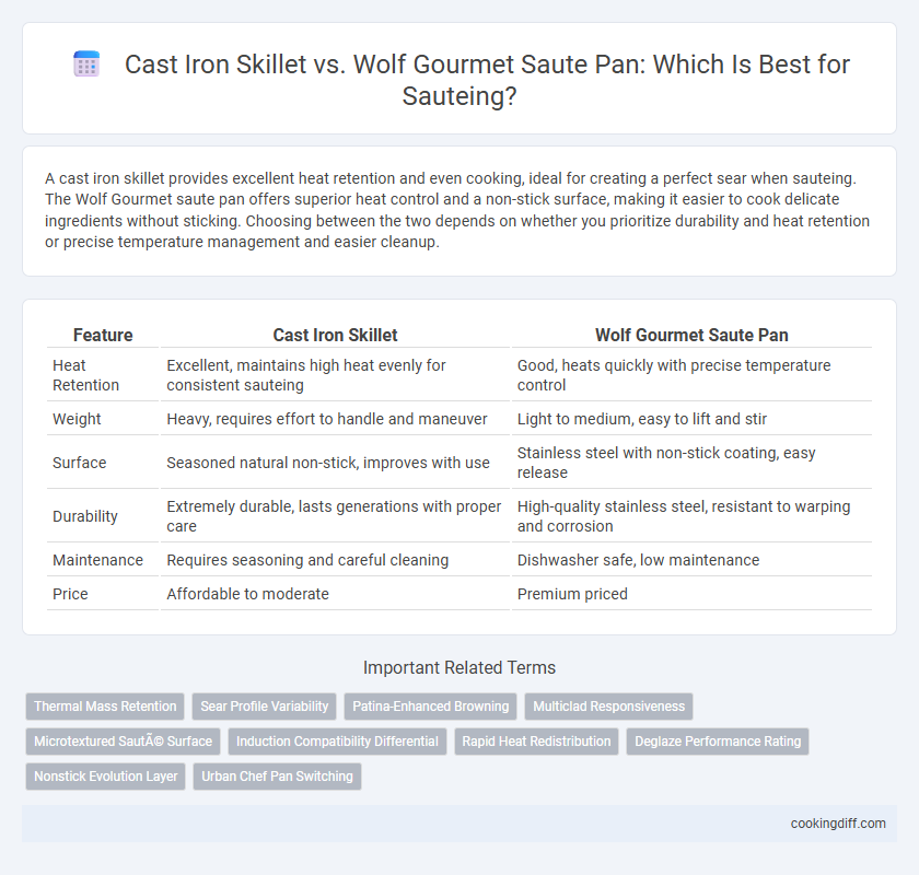 Cast Iron Skillet vs. Wolf Gourmet Saute Pan: Which Is Best for Sauteing?