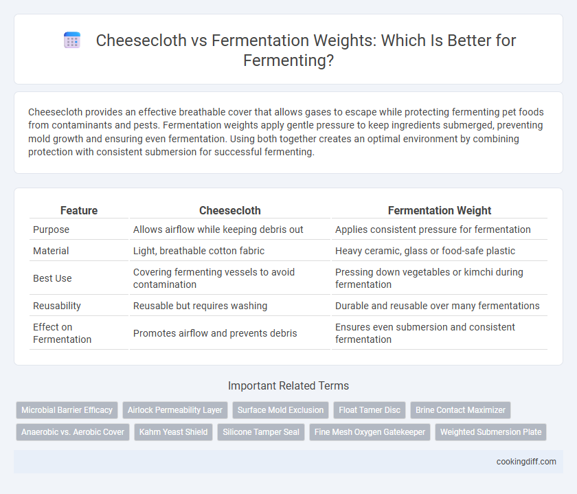 Cheesecloth vs Fermentation Weights: Which Is Better for Fermenting?