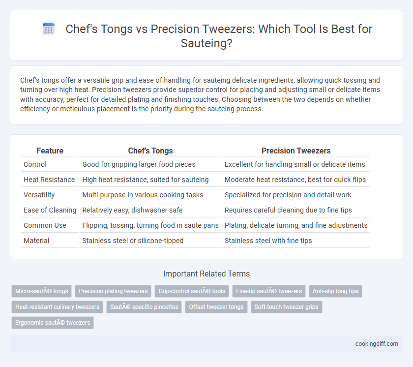 Chef's Tongs vs Precision Tweezers: Which Tool Is Best for Sauteing?