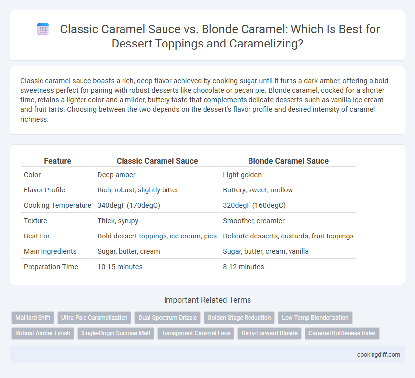 Classic Caramel Sauce vs. Blonde Caramel: Which Is Best for Dessert Toppings and Caramelizing?