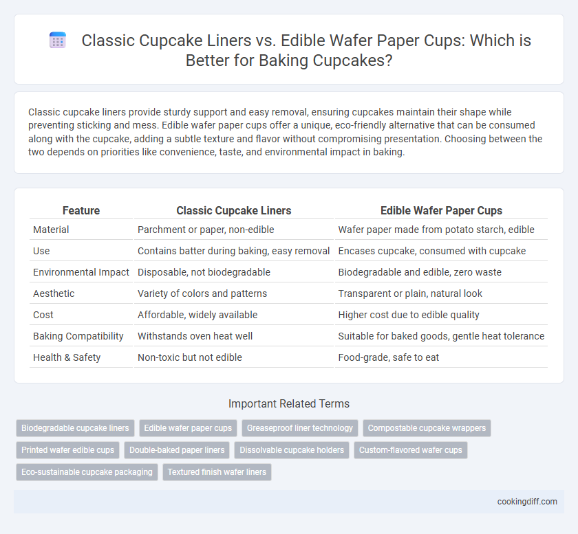 Classic Cupcake Liners vs. Edible Wafer Paper Cups: Which is Better for Baking Cupcakes?