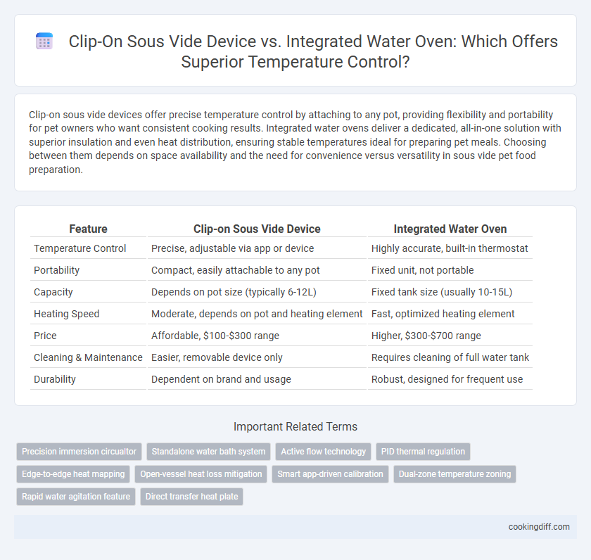 Clip-On Sous Vide Device vs. Integrated Water Oven: Which Offers Superior Temperature Control?