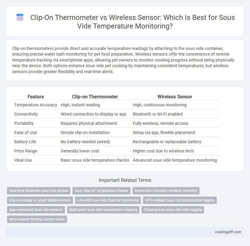 Clip-On Thermometer vs Wireless Sensor: Which Is Best for Sous Vide Temperature Monitoring?