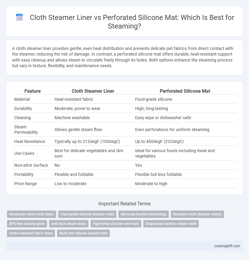 Cloth Steamer Liner vs Perforated Silicone Mat: Which Is Best for Steaming?