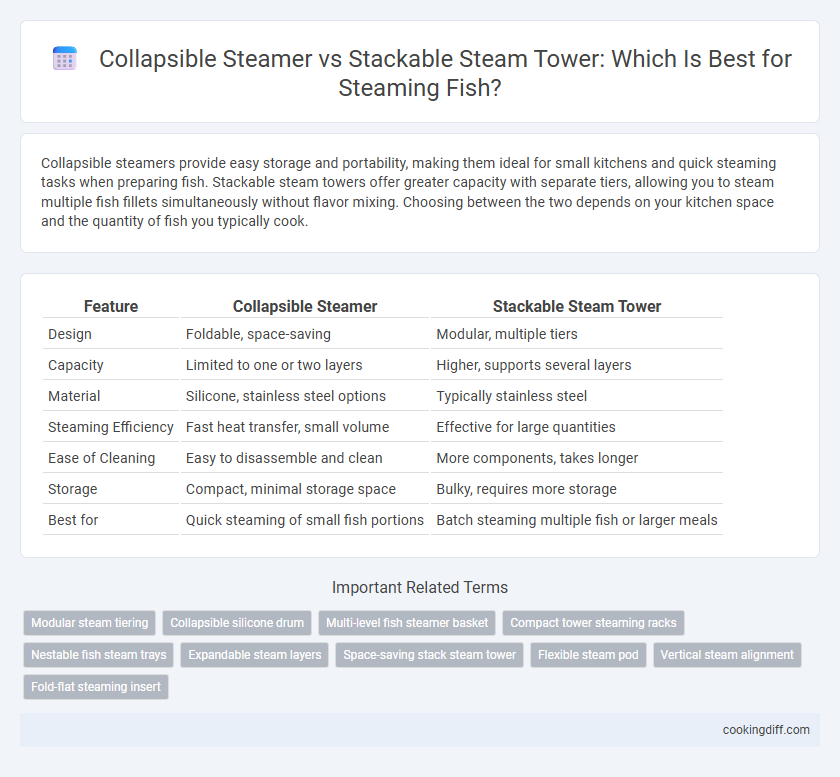 Collapsible Steamer vs Stackable Steam Tower: Which Is Best for Steaming Fish?