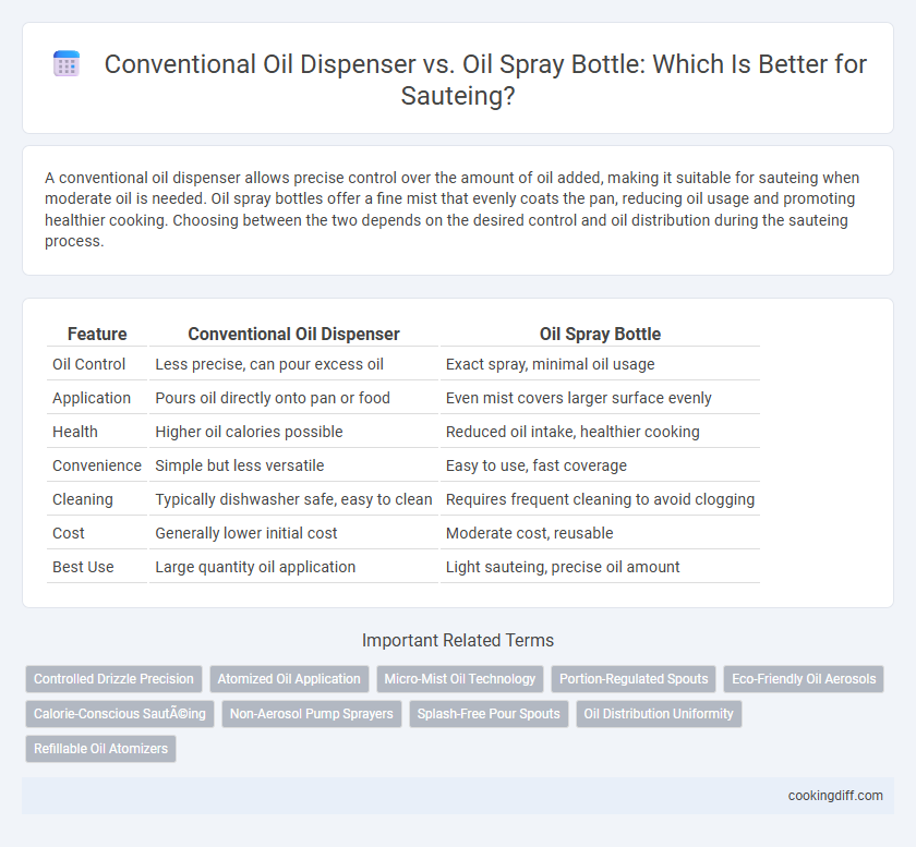 Conventional Oil Dispenser vs. Oil Spray Bottle: Which Is Better for Sauteing?