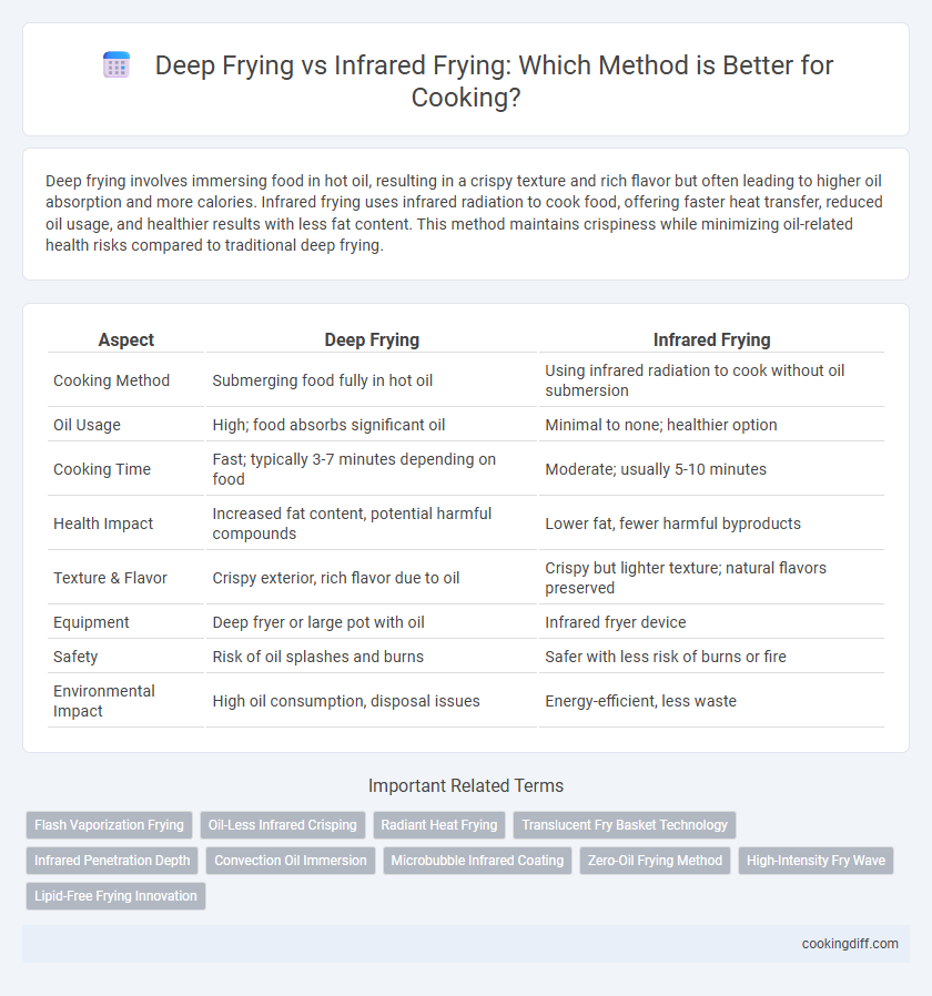 Deep Frying vs Infrared Frying: Which Method is Better for Cooking?