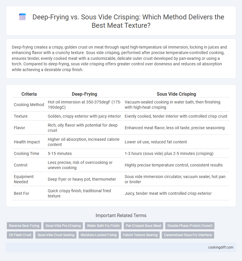 Deep-Frying vs. Sous Vide Crisping: Which Method Delivers the Best Meat Texture?