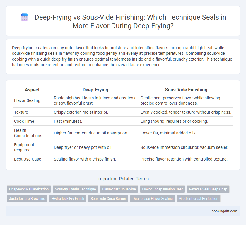 Deep-Frying vs Sous-Vide Finishing: Which Technique Seals in More Flavor During Deep-Frying?