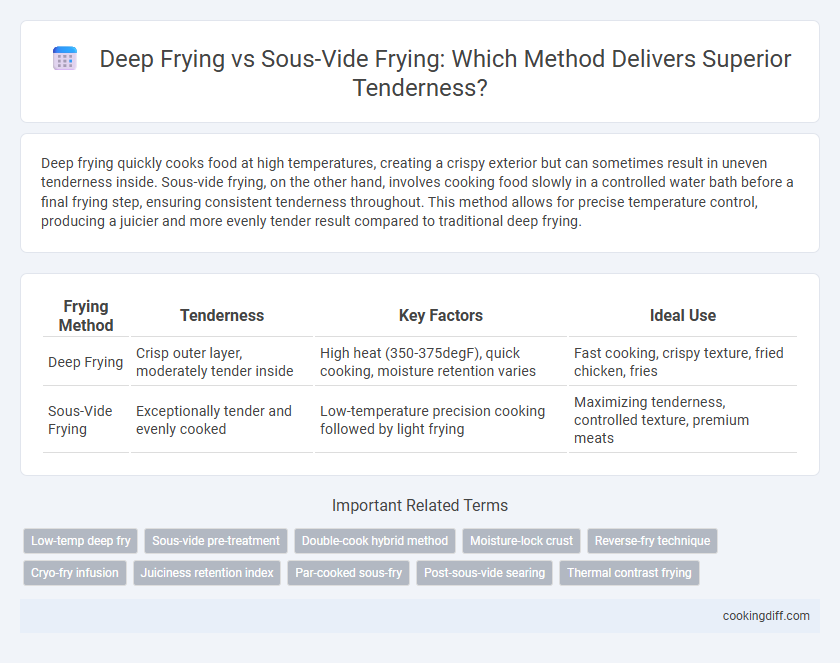 Deep Frying vs Sous-Vide Frying: Which Method Delivers Superior Tenderness?