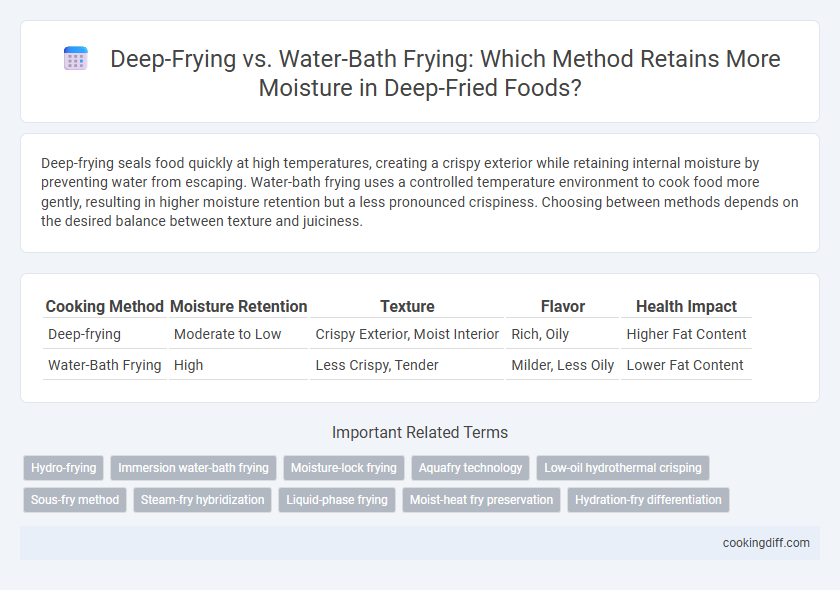 Deep-Frying vs. Water-Bath Frying: Which Method Retains More Moisture in Deep-Fried Foods?