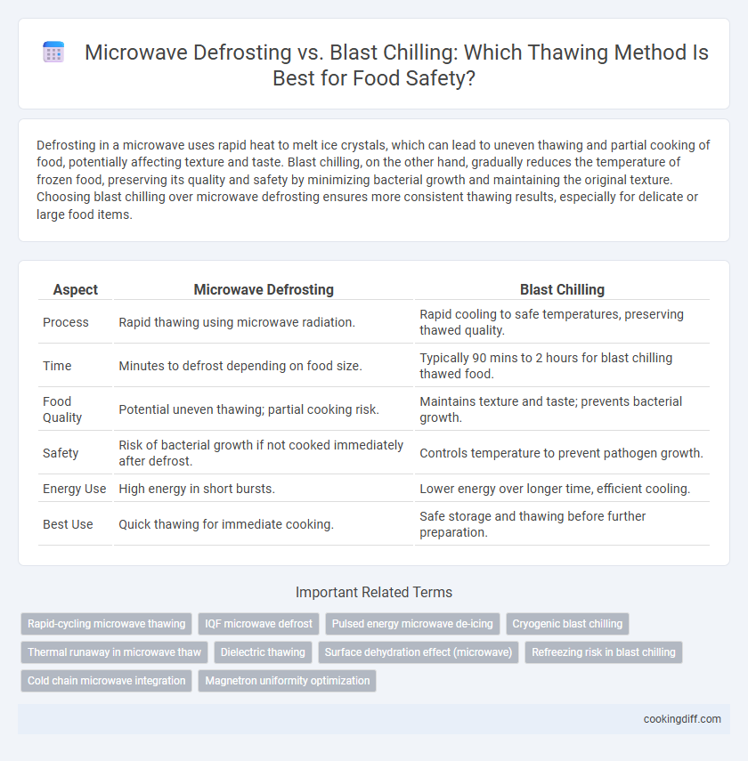 Microwave Defrosting vs. Blast Chilling: Which Thawing Method Is Best for Food Safety?