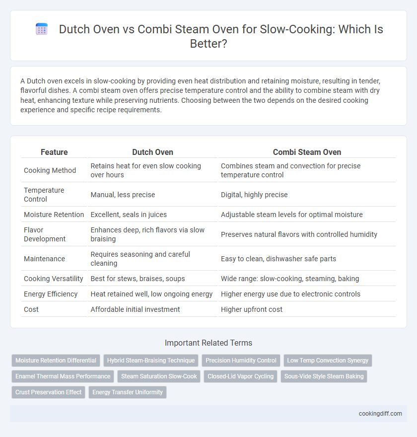 Dutch Oven vs Combi Steam Oven for Slow-Cooking: Which Is Better?