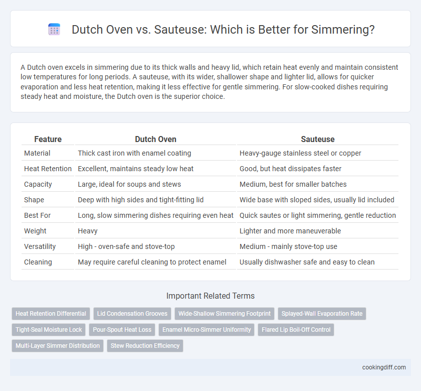 Dutch Oven vs. Sauteuse: Which is Better for Simmering?