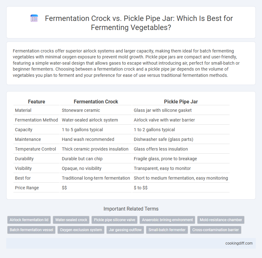 Fermentation Crock vs. Pickle Pipe Jar: Which Is Best for Fermenting Vegetables?