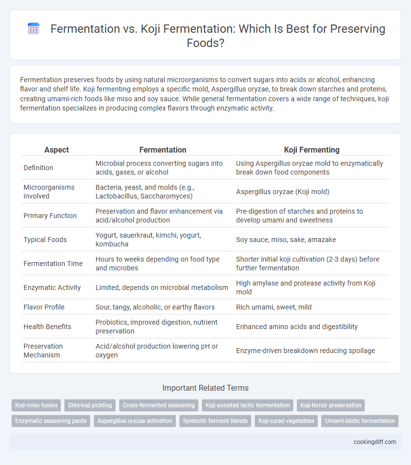 Fermentation vs. Koji Fermentation: Which Is Best for Preserving Foods?