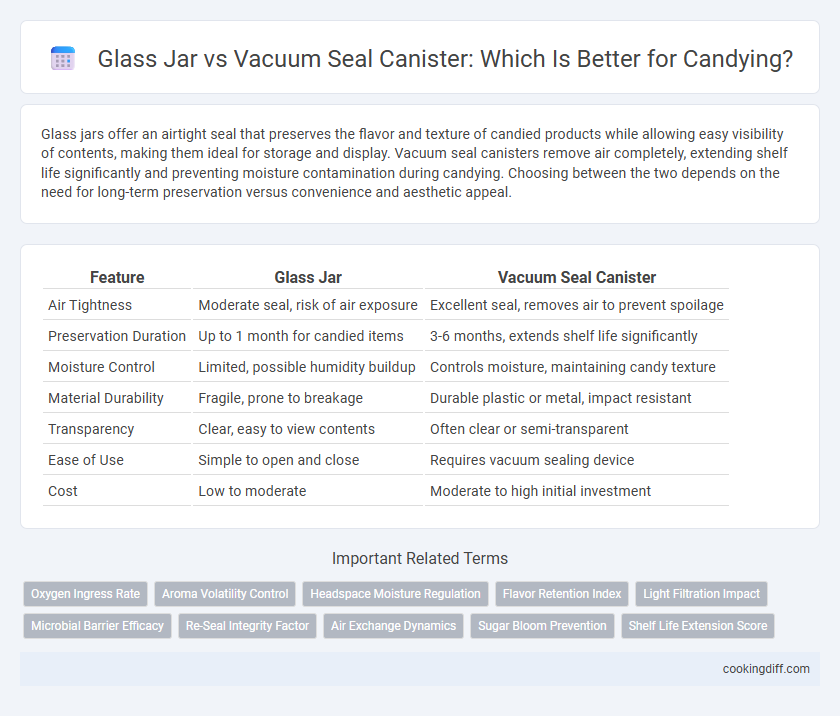 Glass Jar vs Vacuum Seal Canister: Which Is Better for Candying?