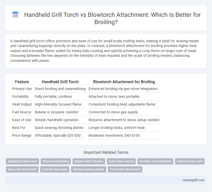 Handheld Grill Torch vs Blowtorch Attachment: Which Is Better for Broiling?