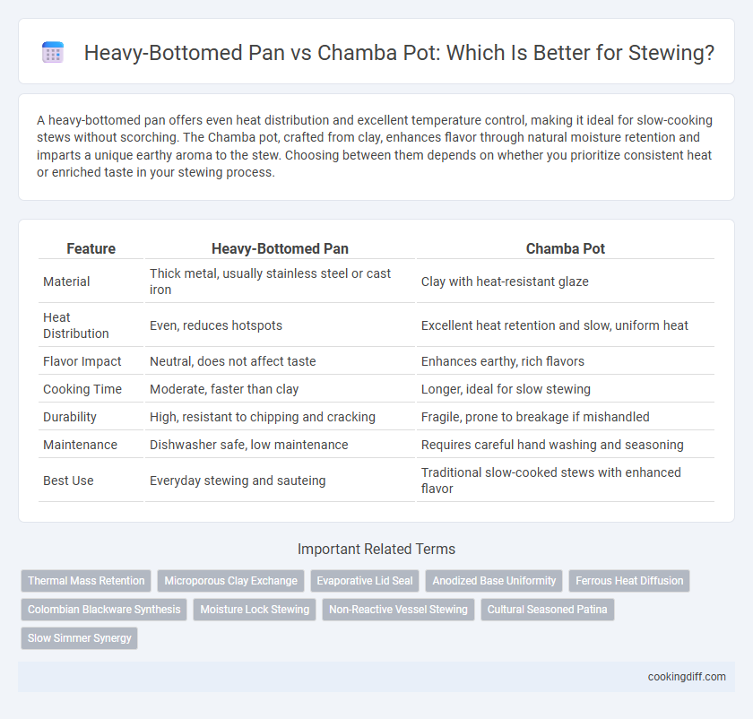 Heavy-Bottomed Pan vs Chamba Pot: Which Is Better for Stewing?