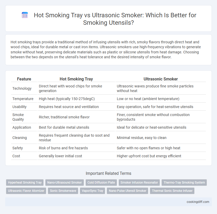 Hot Smoking Tray vs Ultrasonic Smoker: Which Is Better for Smoking Utensils?